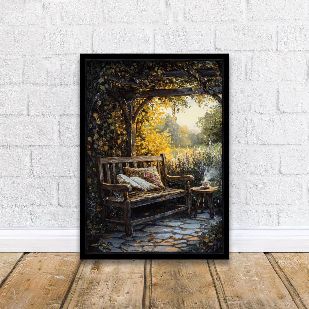 Vintage Garden Print, Dark Academia Cottagecore Wall Decor