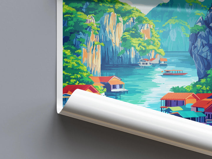 Vietnam Travel Print Southeast Asia Wall Art Landscape Poster Cultural Decor Gift for Adventure Lover Scenic Nature Art