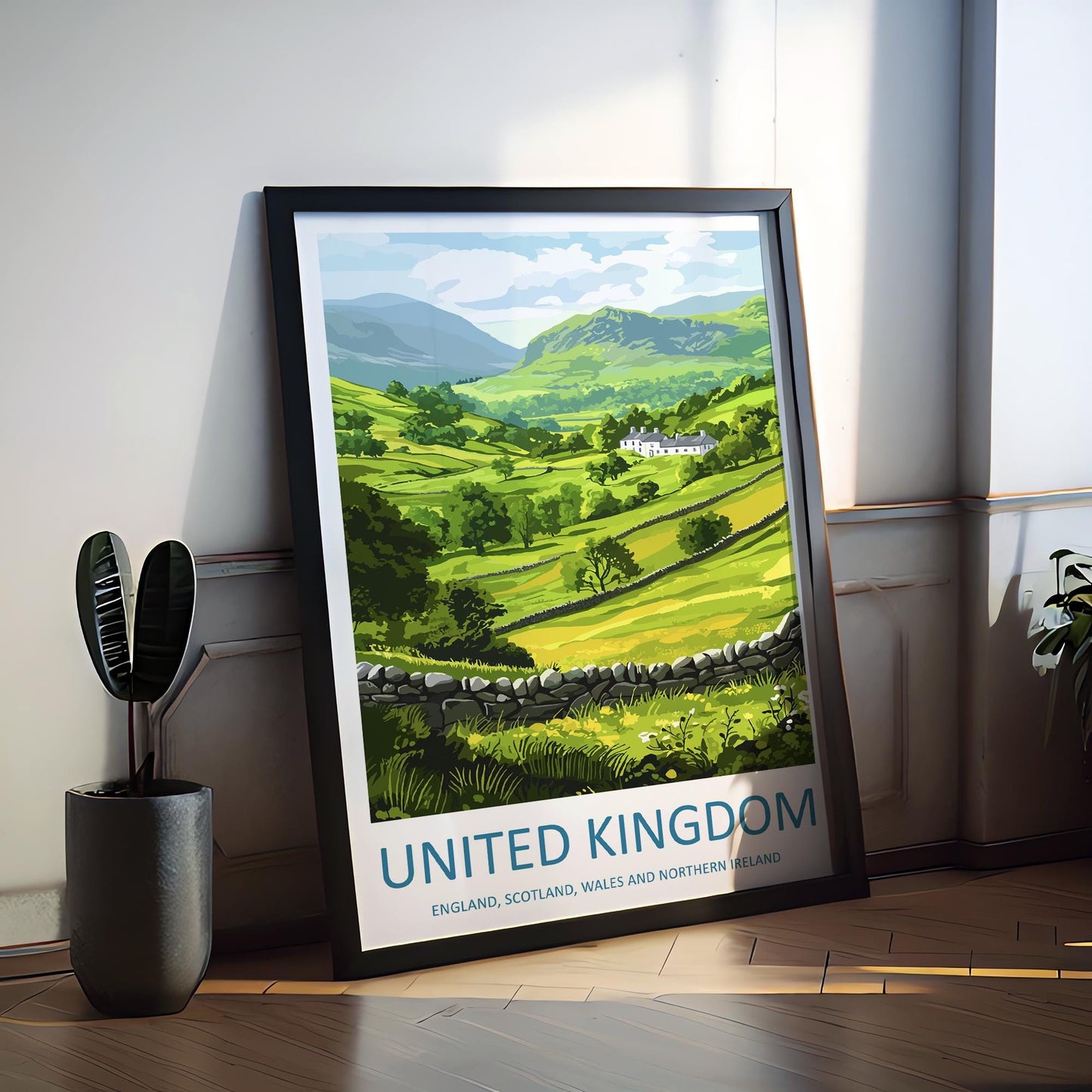 United Kingdom Travel Print UK Wall Art Landscape & City Poster British Decor Gift for History Lover Scenic Heritage Art Print