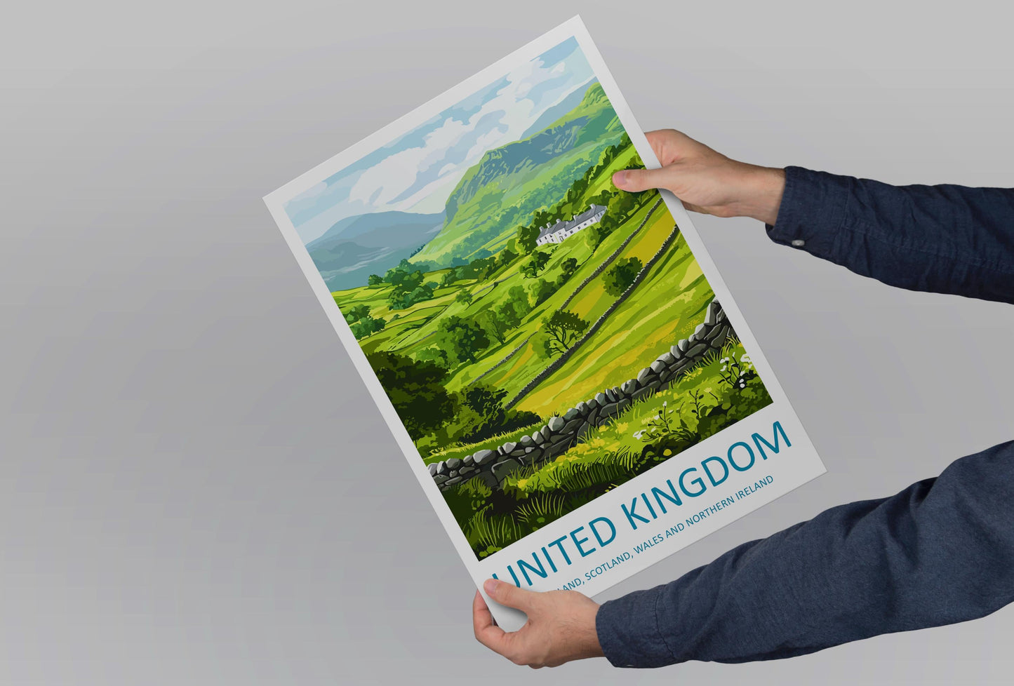 United Kingdom Travel Print UK Wall Art Landscape & City Poster British Decor Gift for History Lover Scenic Heritage Art Print