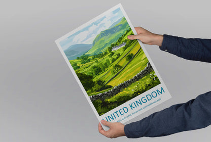 United Kingdom Travel Print UK Wall Art Landscape & City Poster British Decor Gift for History Lover Scenic Heritage Art Print