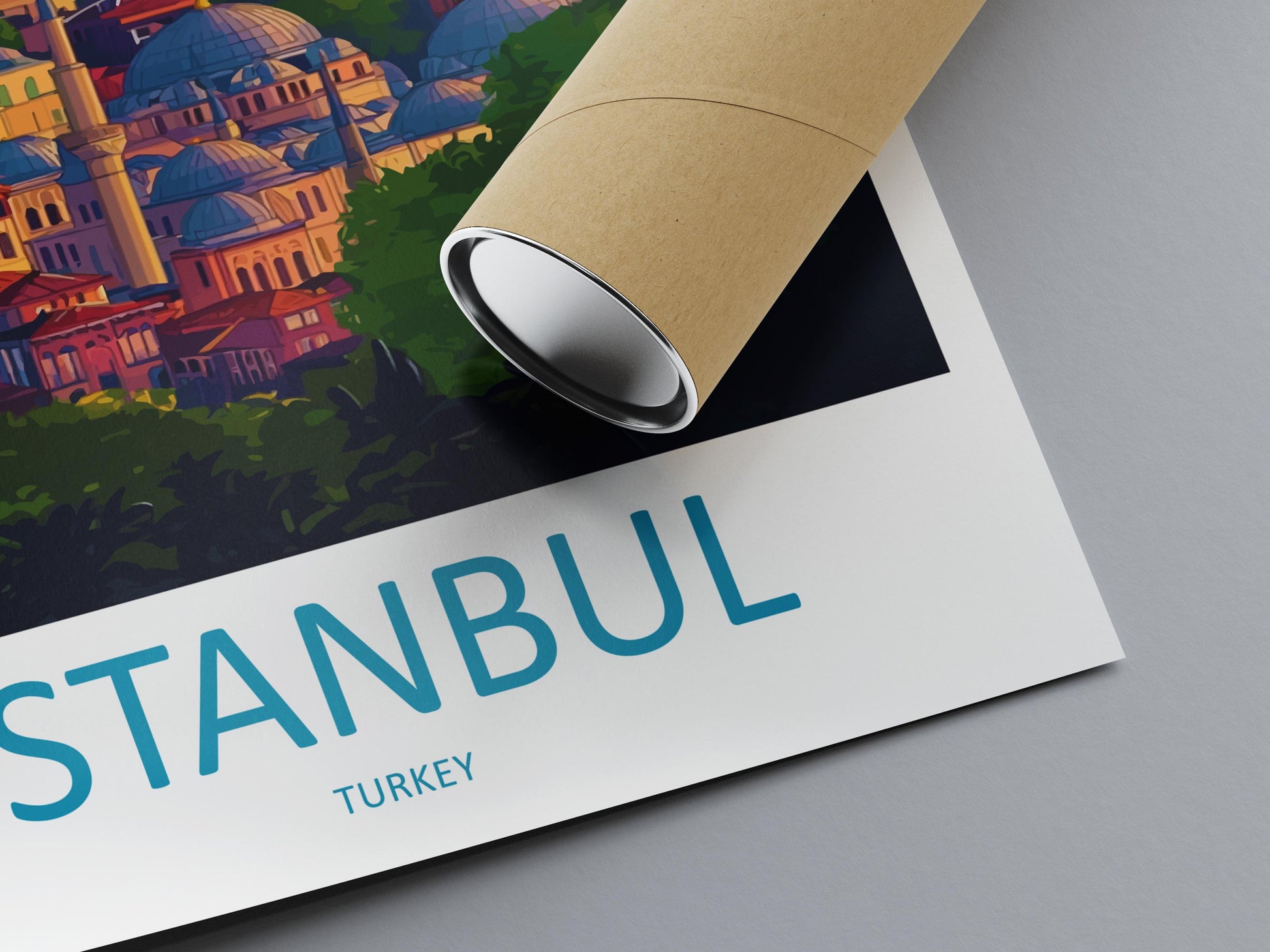 Istanbul Travel Print Turkey Wall Art Cityscape Poster Cultural Decor Gift for History Lover Bosphorus Landscape Art Print