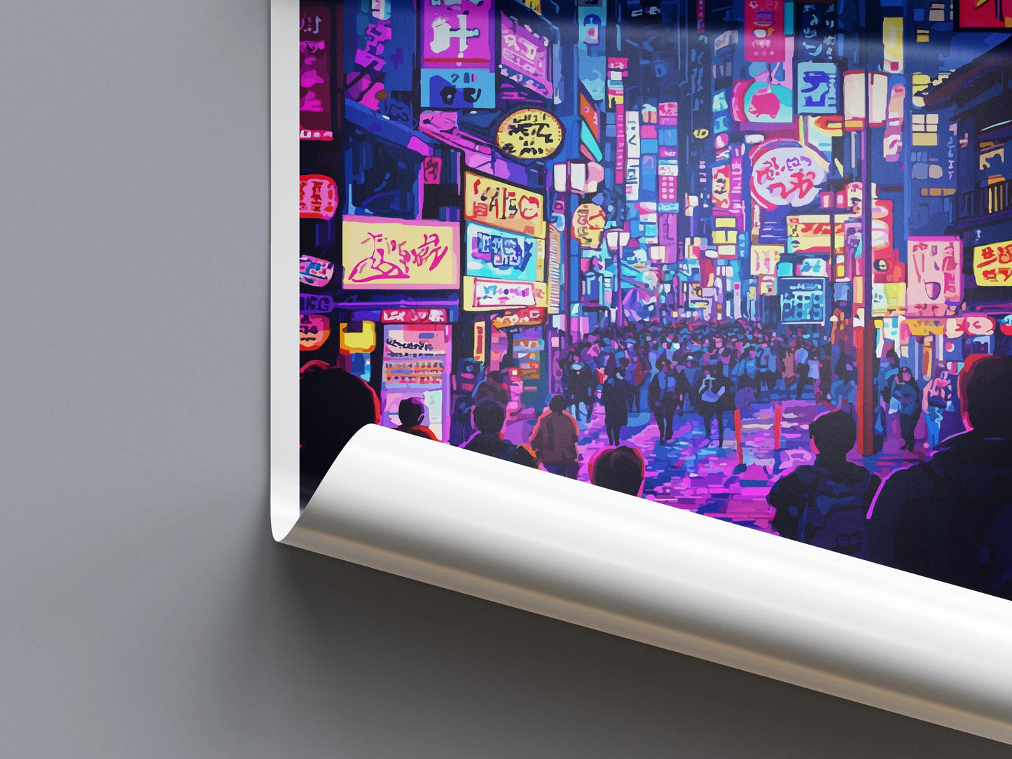 Tokyo Travel Print Japan Wall Art Cityscape Poster Neon Decor Gift for Culture Lover Urban Skyline Landscape Art Print