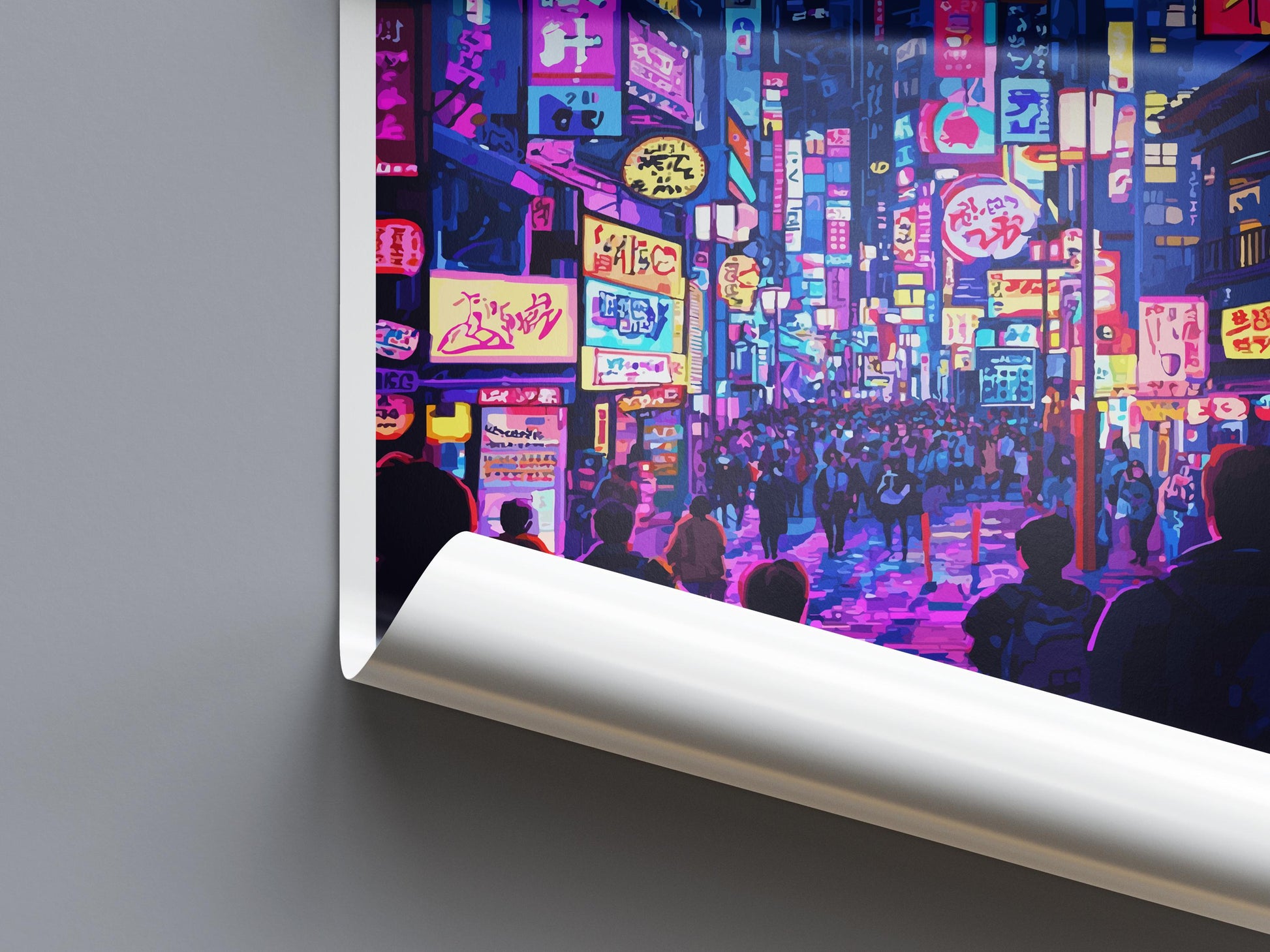 Tokyo Travel Print Japan Wall Art Cityscape Poster Neon Decor Gift for Culture Lover Urban Skyline Landscape Art Print