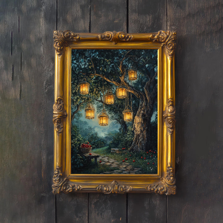 Vintage Forest Print | Dark Academia Antique Landscape Art