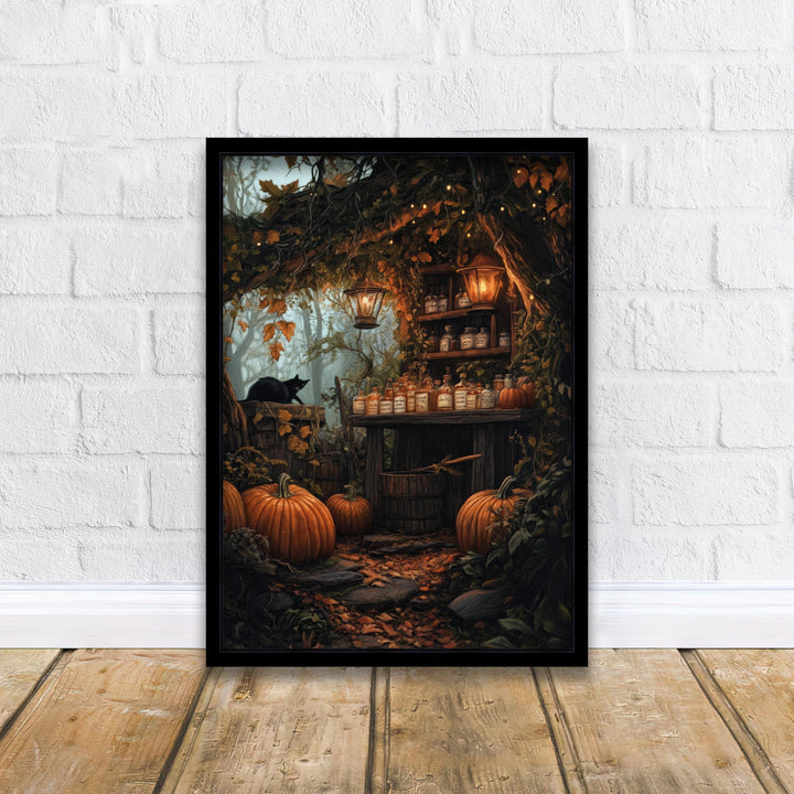 Pumpkin Apothecary Print | Vintage Cottagecore Witchy Wall Art
