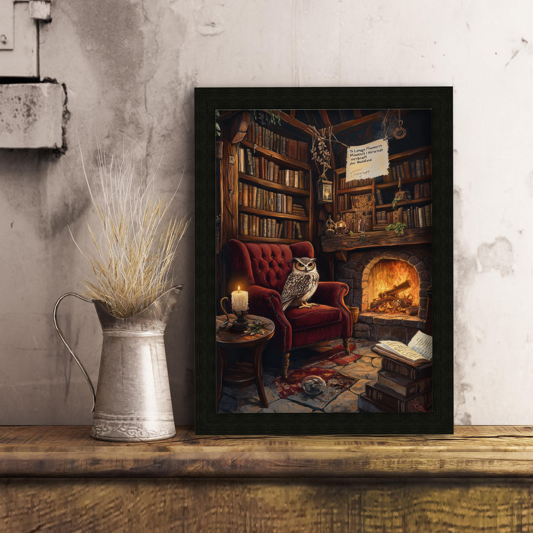 Spell Book Library Print: Vintage Gothic Cottagecore Wall Decor