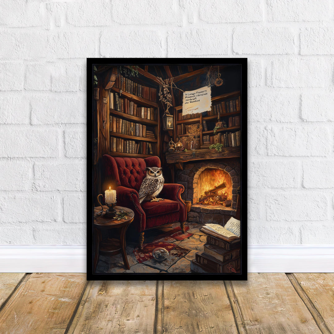 Spell Book Library Print: Vintage Gothic Cottagecore Wall Decor