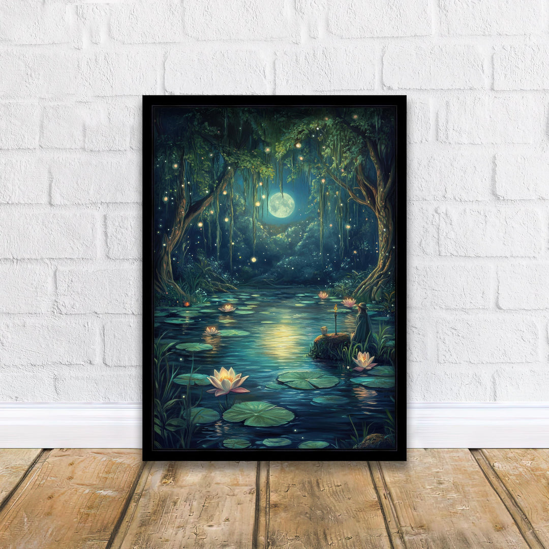 Witch's Pond Art Print | Vintage Cottagecore Wall Decor