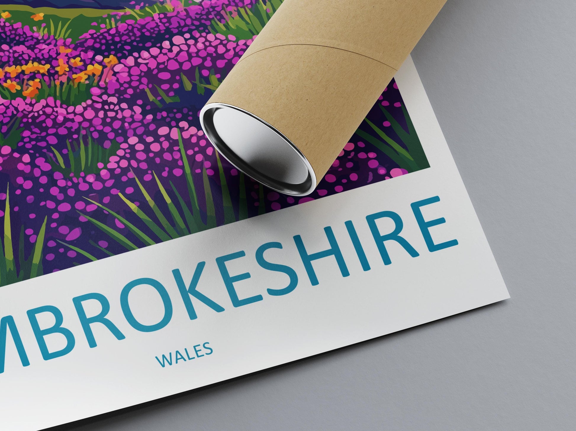 Pembrokeshire Travel Print Wales Wall Art Coastal Path Poster Seaside Decor Gift for Nature Lover UK Landscape Art Print