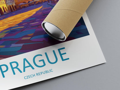 Prague Travel Print Czech Republic Wall Art Prague City Poster Historic Decor Gift for Europe Lover Gothic Architecture Art