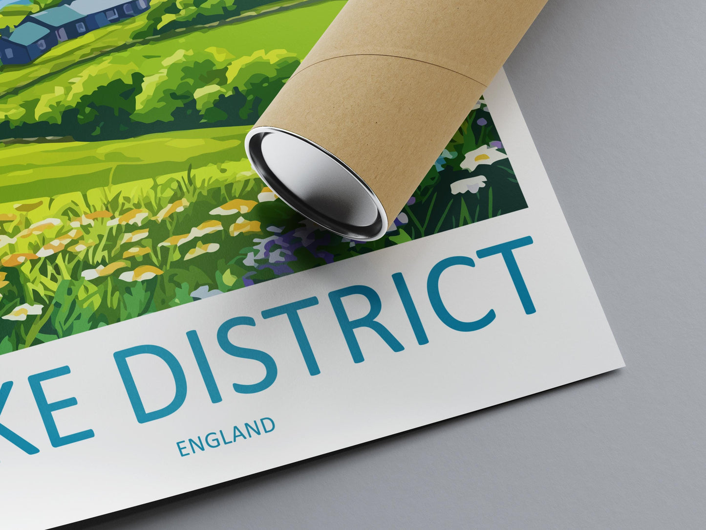 Lake District Travel Print UK Wall Art England Landscape Poster Nature Decor Gift for Hiker Lover British Countryside Art Print