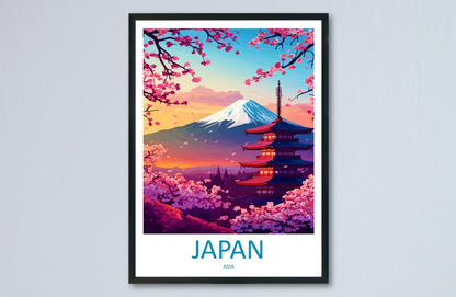 Japan Travel Print Japan Wall Art Asian Landscape Poster Cultural Decor Gift for Nature Lover Traditional Architecture Art Print