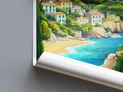 Corfu Travel Print Greece Wall Art Island Landscape Poster Coastal Decor Gift for Beach Lover Mediterranean Nature Art Print