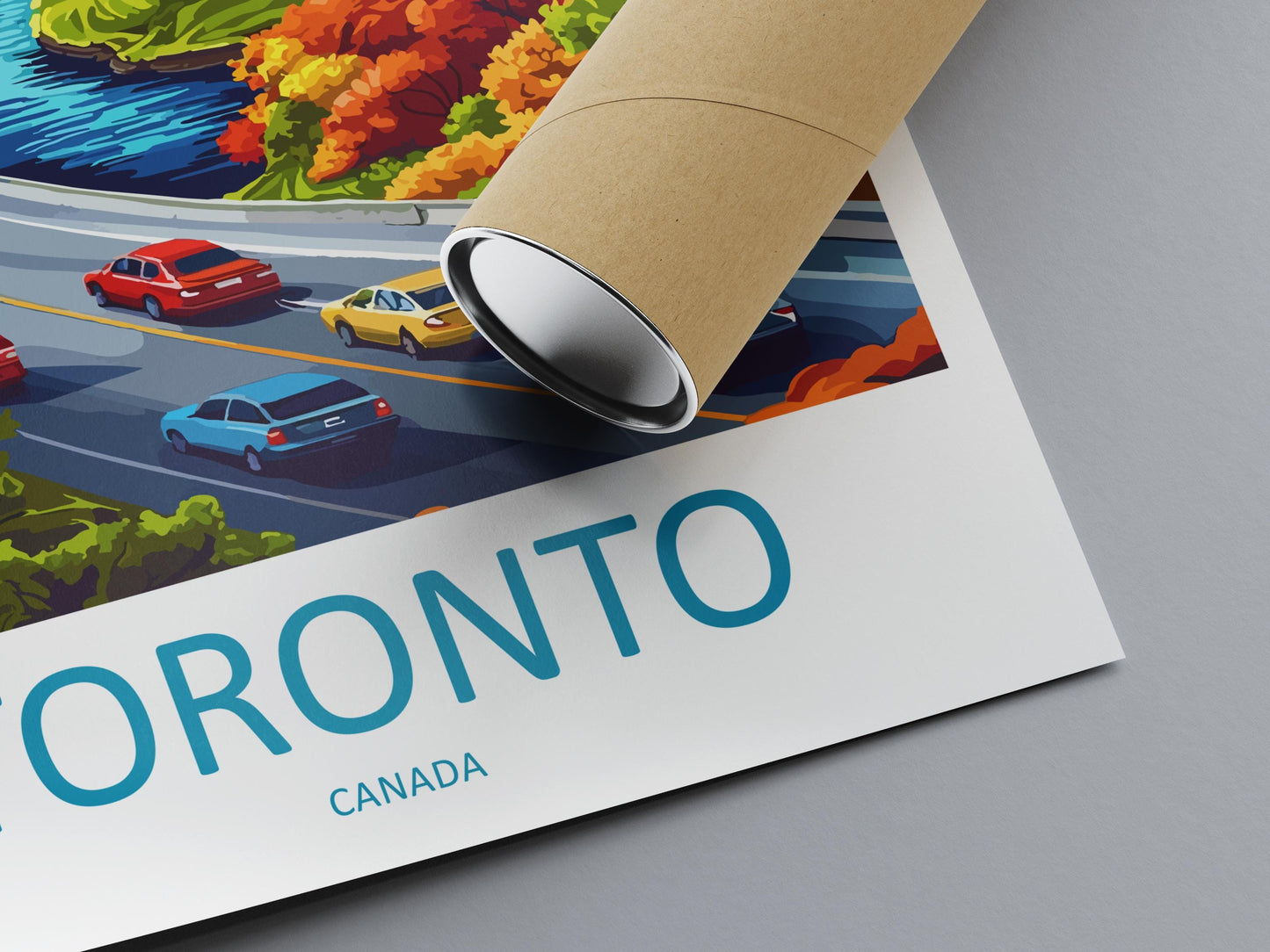Toronto Travel Print Canada Wall Art City Skyline Poster Urban Decor Gift for Architecture Lover CN Tower Landscape Art Print