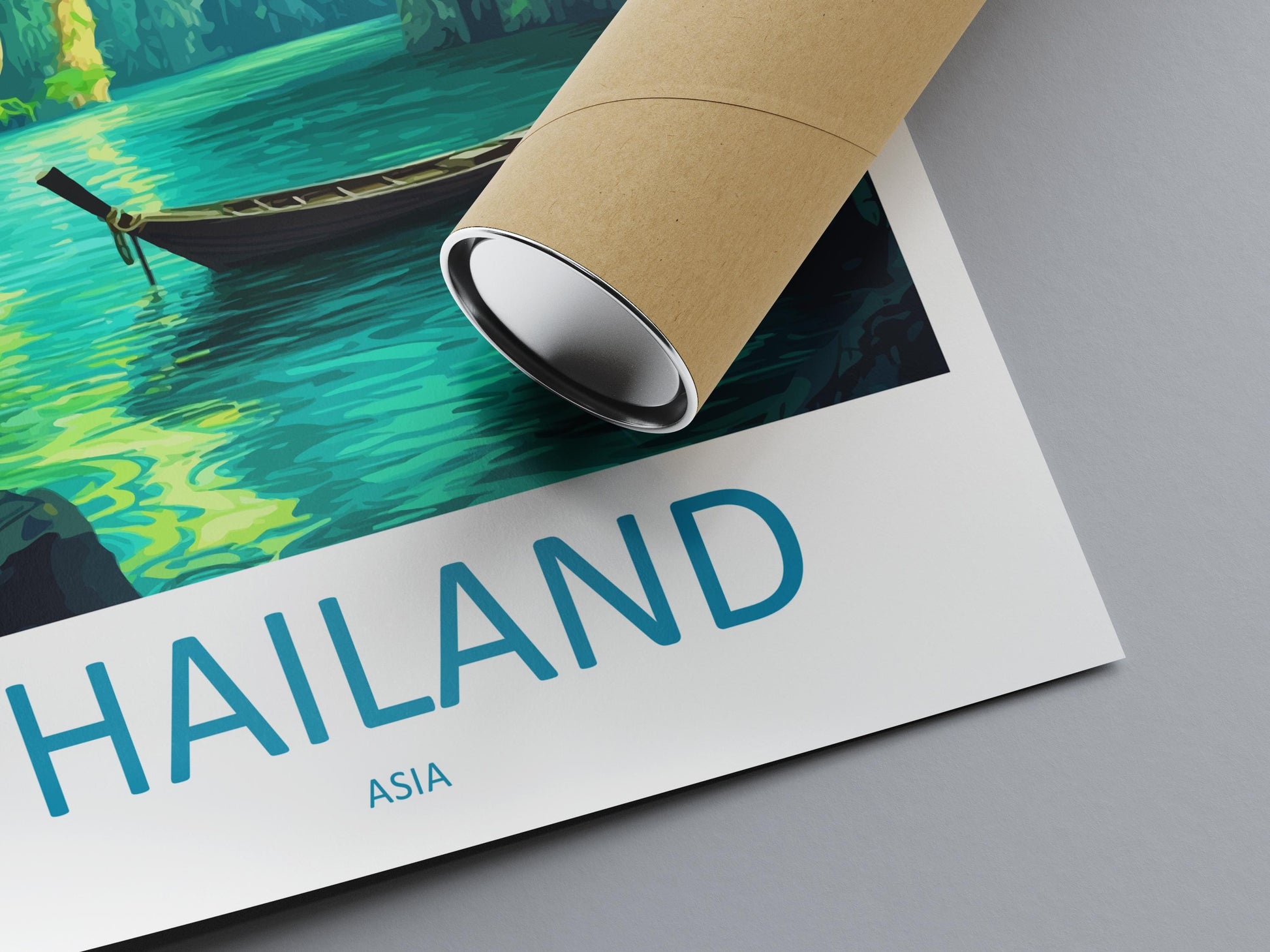 Thailand Travel Print Asia Wall Art Tropical Landscape Poster Cultural Decor Gift for Beach Lover Southeast Asia Art Print