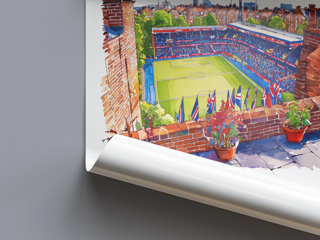 Selhurst Park Watercolor Poster Selhurst Park Travel Print Selhurst Park Wall Art Selhurst Park Stadium Painting Football Souvenir UK Decor