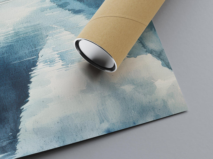 Fjords Watercolor Poster Fjords Travel Print Fjords Wall Art Fjords Landscape Painting Fjords Souvenir Norway Decor