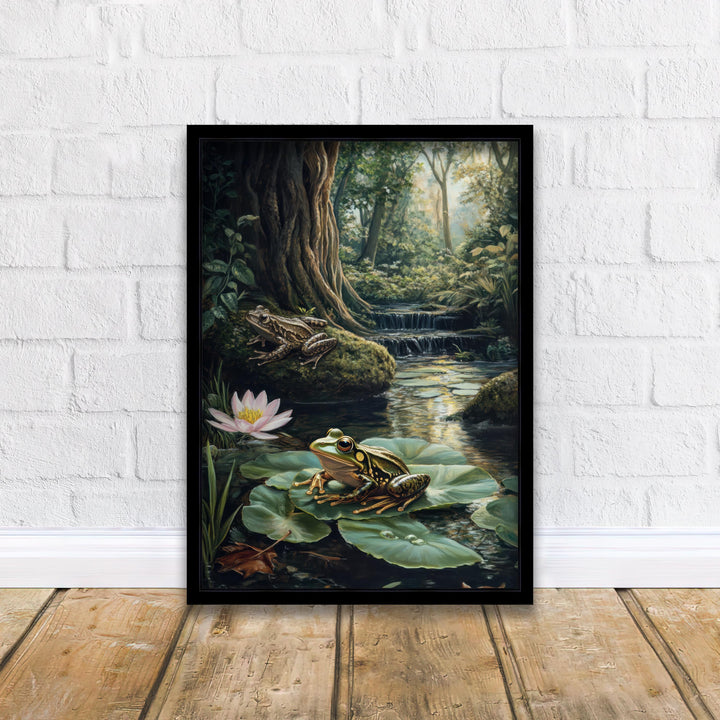 Vintage Frog Print: Enchanted Forest, Cottagecore Wall Decor