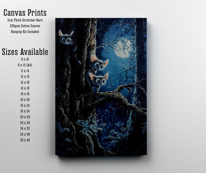 Sugar Glider Print, Vintage Woodland Animal Art