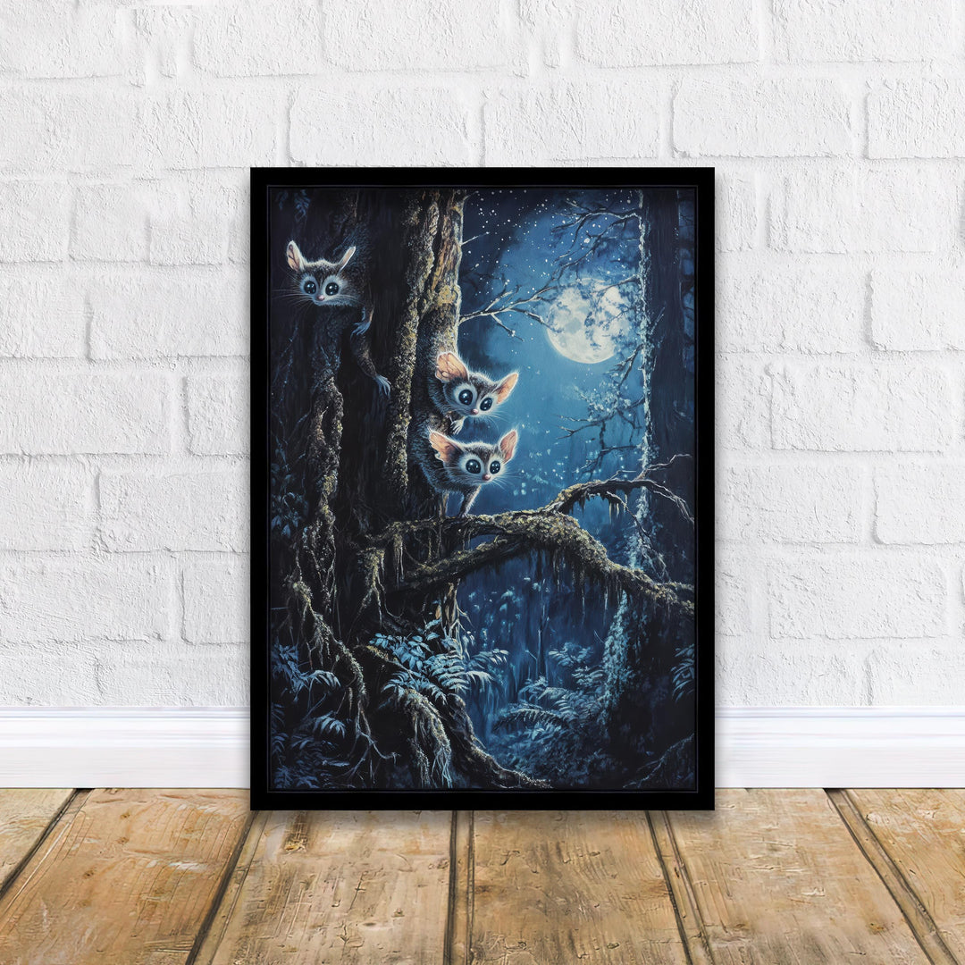 Sugar Glider Print, Vintage Woodland Animal Art