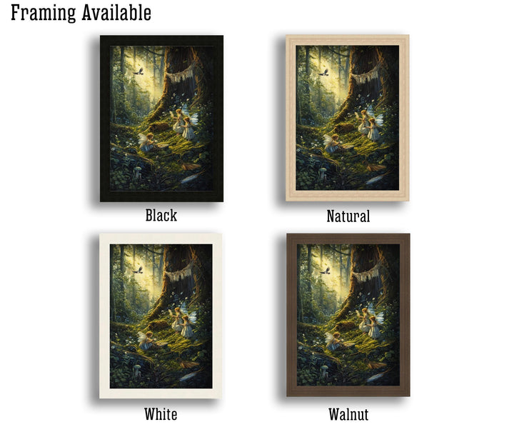 Fairy Feather Collectors Print, Vintage Cottagecore Art