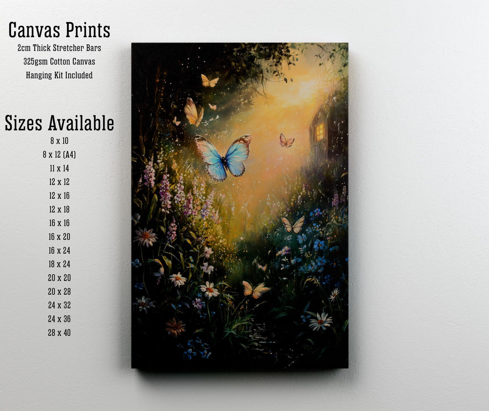 Butterfly Cottagecore Print: Vintage Nature Art, Dark Academia Decor
