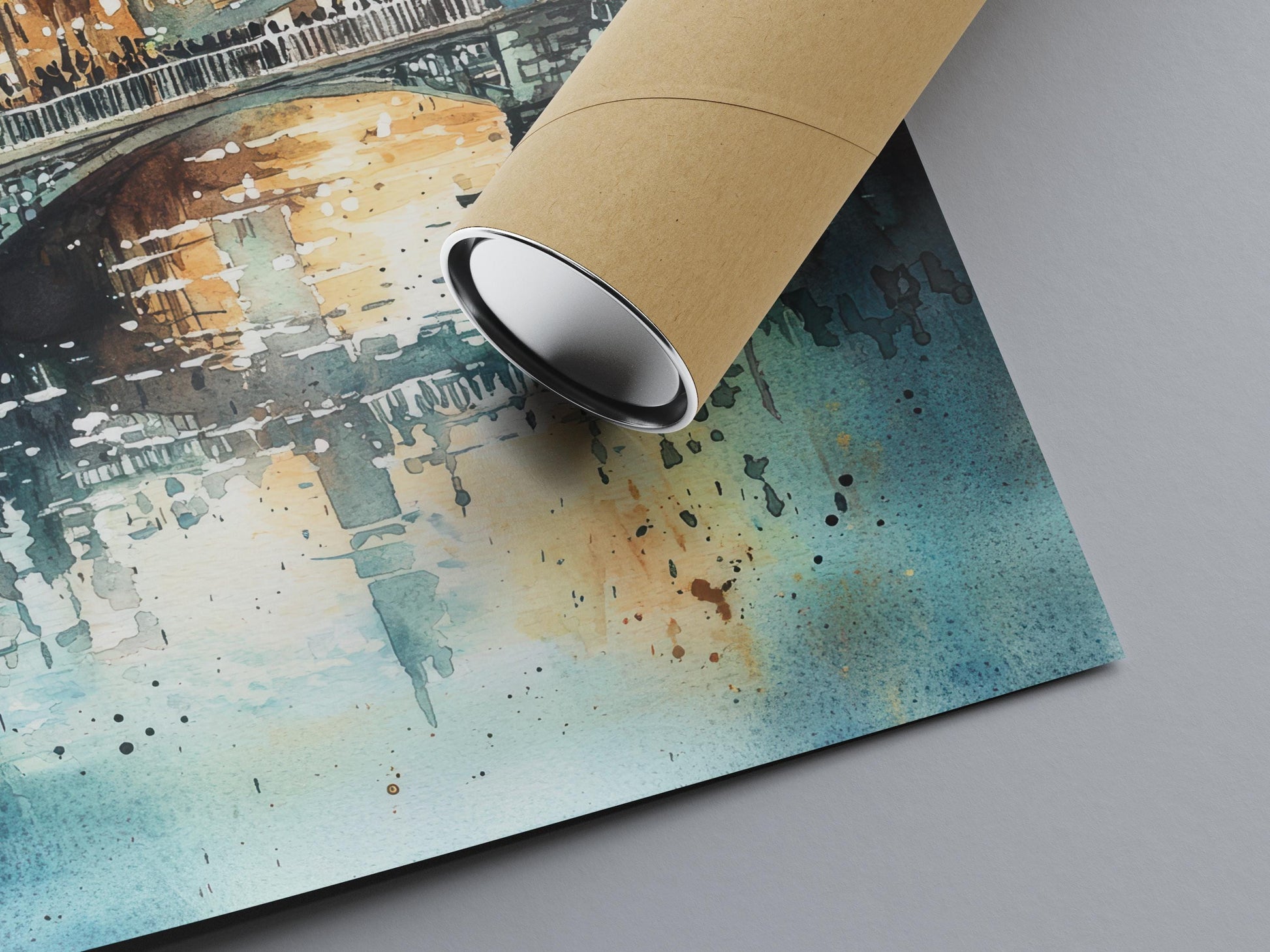 Dublin Watercolor Poster Dublin Travel Print Dublin Wall Art Dublin Cityscape Painting Dublin Souvenir Ireland Decor