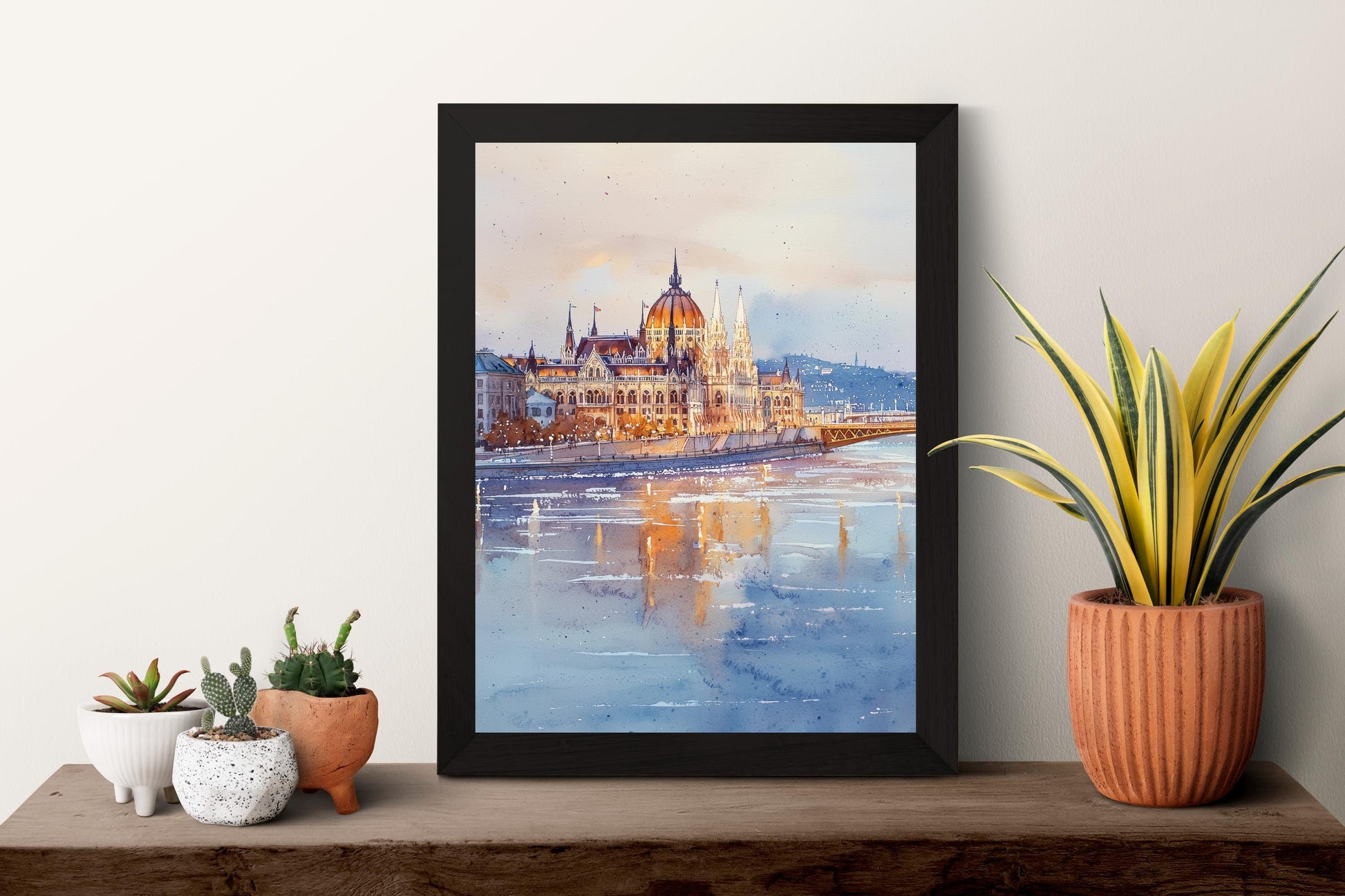 Budapest Watercolor Poster Budapest Travel Print Budapest Wall Art Budapest Cityscape Painting Budapest Souvenir Hungary Decor