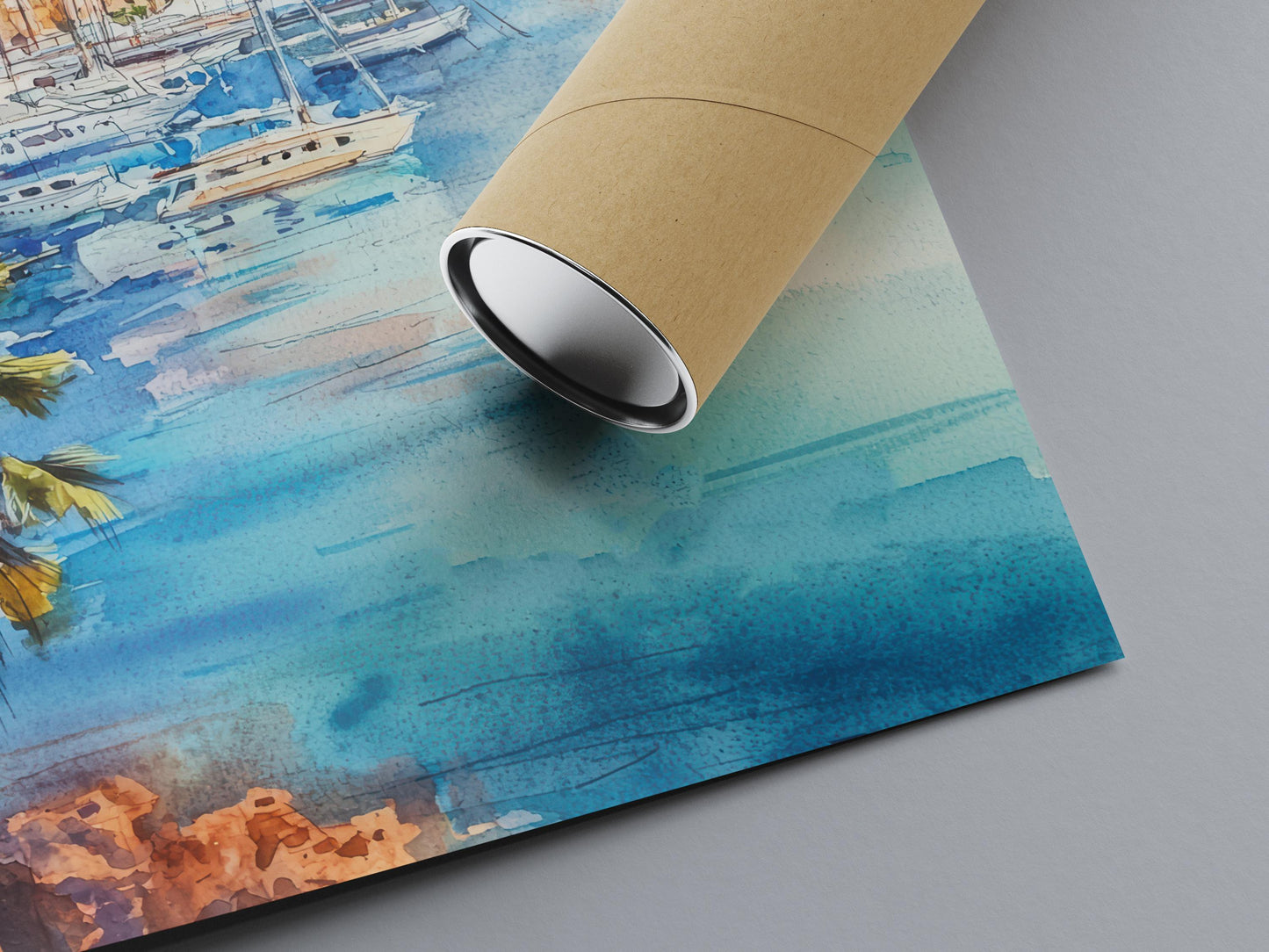 Palma de Mallorca Watercolor Poster Palma Travel Print Palma Wall Art Palma City Painting Mallorca Souvenir Spain Decor