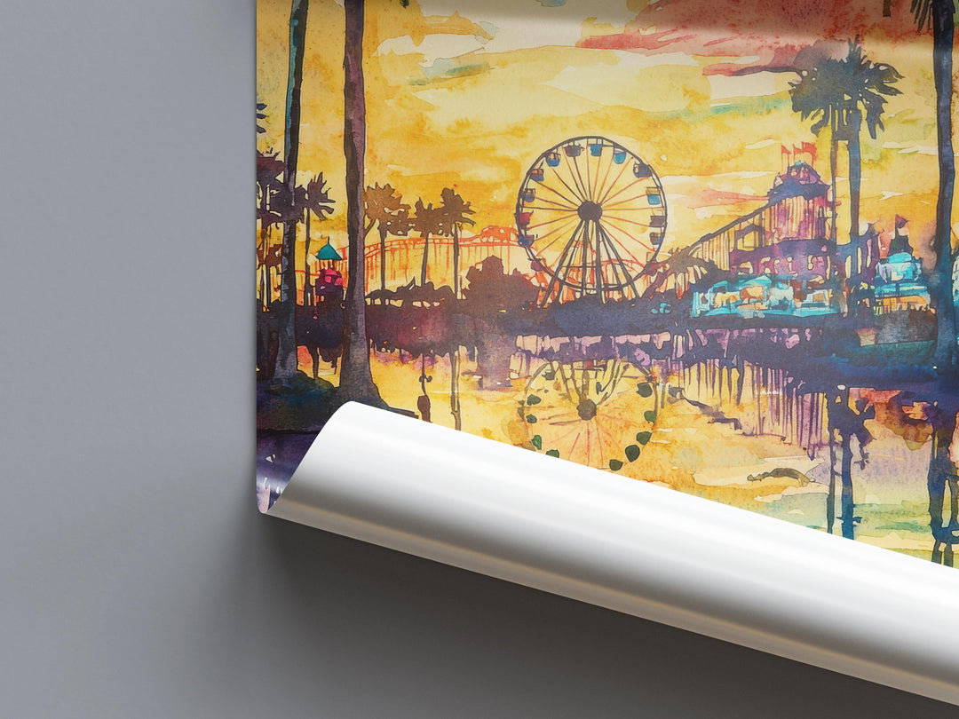 Orlando Watercolor Poster Orlando Travel Print Orlando Wall Art Orlando Cityscape Painting Orlando Souvenir Florida Decor