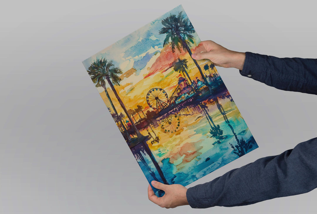 Orlando Watercolor Poster Orlando Travel Print Orlando Wall Art Orlando Cityscape Painting Orlando Souvenir Florida Decor