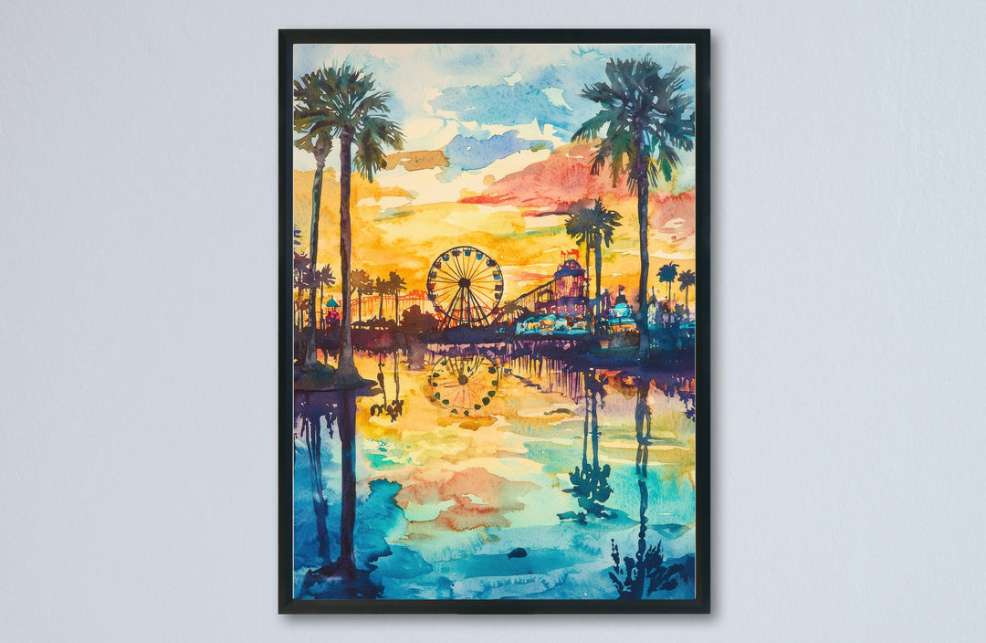 Orlando Watercolor Poster Orlando Travel Print Orlando Wall Art Orlando Cityscape Painting Orlando Souvenir Florida Decor