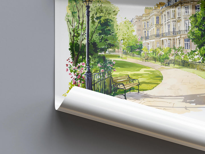 Cheltenham Watercolor Poster Cheltenham Travel Print Cheltenham Wall Art Cheltenham Painting UK Town Souvenir Decor