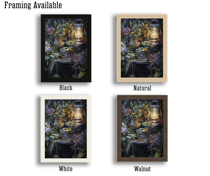 Tree Frogs Vintage Print: Thimble Sized, Cottagecore Decor