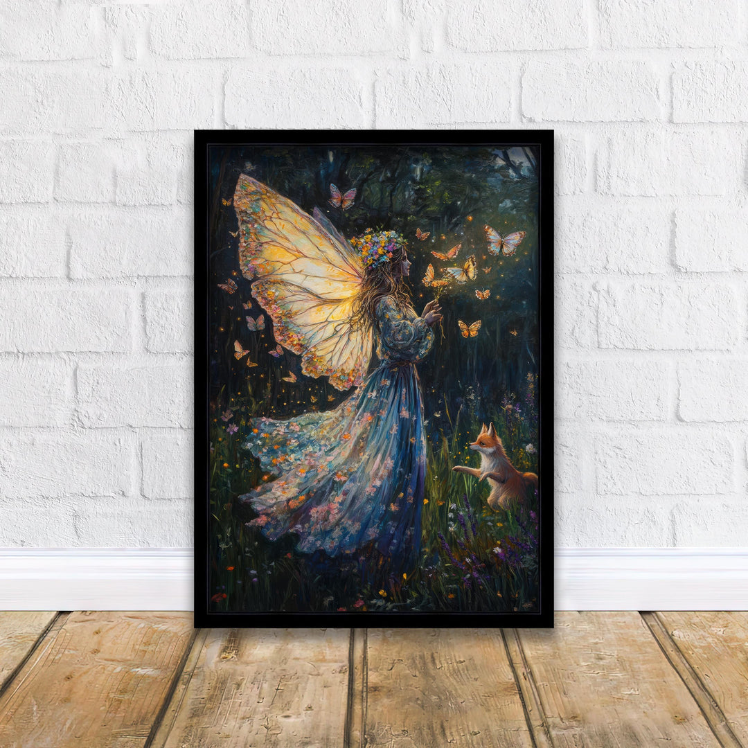 Butterfly Witch Print: Vintage Cottagecore, Dark Academia Wall Art