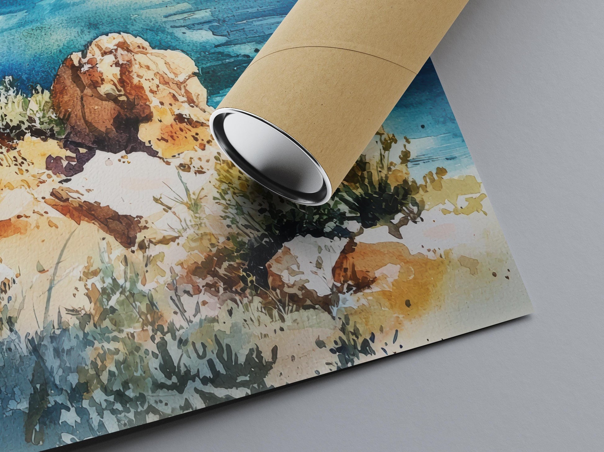 Crete Watercolor Poster Crete Travel Print Crete Wall Art Greece Island Painting Crete Souvenir Mediterranean Decor