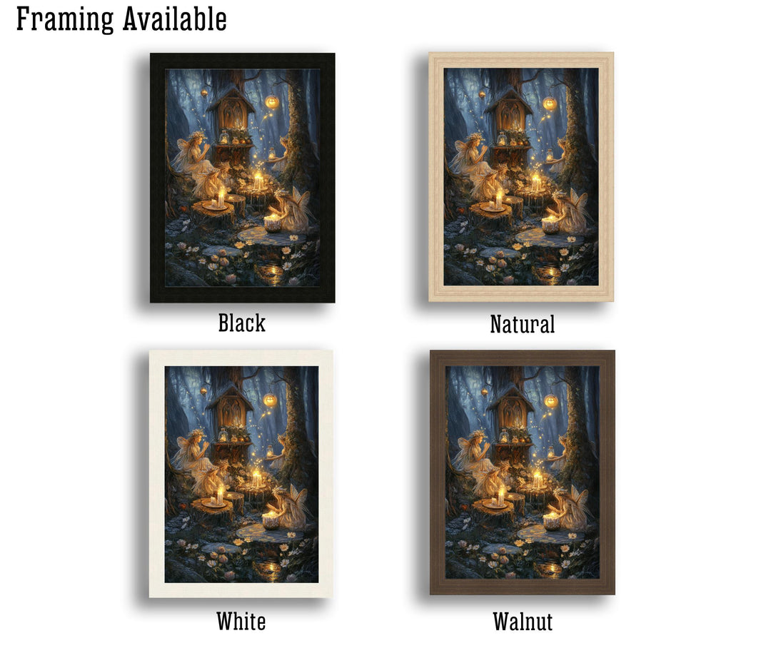 Candlelight Fairy Print: Vintage Cottagecore Fairytale Art