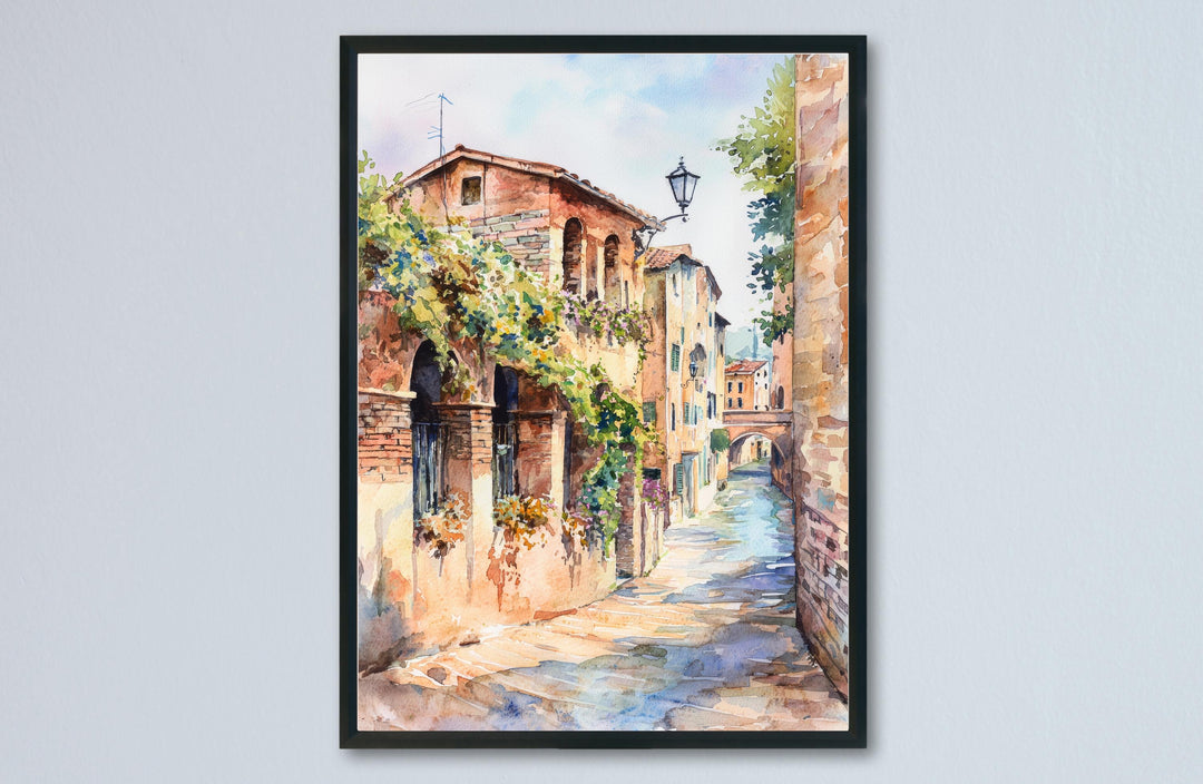 Verona Watercolor Poster Verona Travel Print Verona Italy Art Verona Wall Decor Verona City Painting