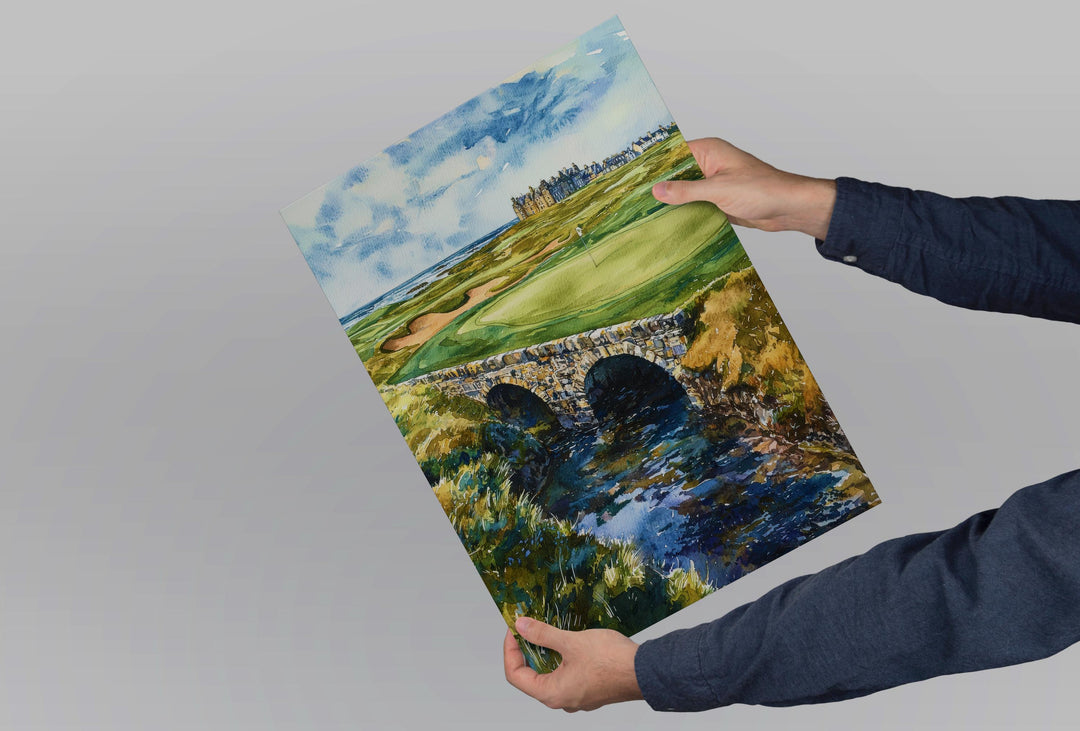 St Andrews Watercolor Poster St Andrews Golf Print St Andrews Travel Art St Andrews Scotland Decor St Andrews Wall Art