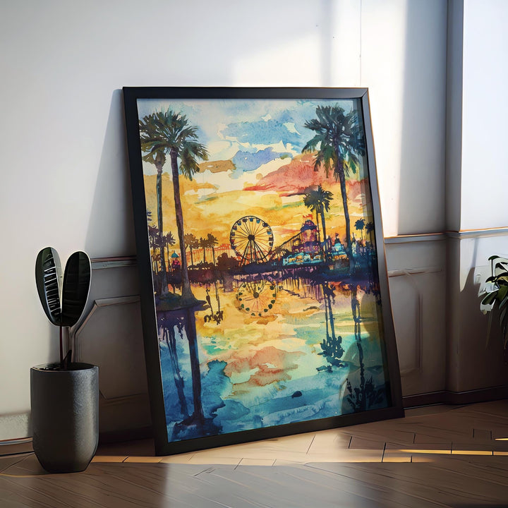 Orlando Watercolor Poster Orlando Travel Print Orlando Wall Art Orlando Cityscape Painting Orlando Souvenir Florida Decor