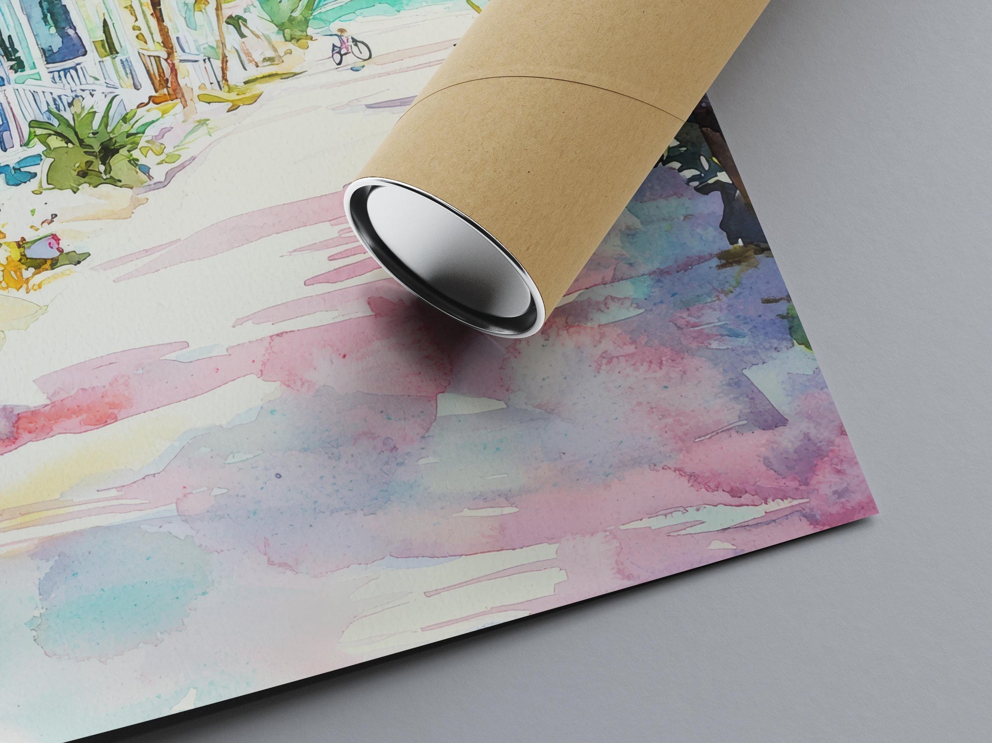 Key West Watercolor Poster Key West Travel Print Key West Wall Art Key West Painting Florida Souvenir Coastal Decor