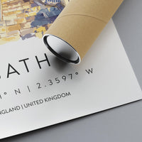 Bath Watercolor Poster Bath Travel Print Bath Wall Art Bath Cityscape Painting Bath Souvenir Architecture UK Decor