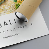 Bali Watercolor Poster Bali Travel Print Bali Wall Art Bali Landscape Painting Bali Souvenir Tropical Island Decor