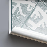 Amsterdam Map Print (8 COLOURS AVAILABLE) Amsterdam City Poster Netherlands Wall Art Amsterdam Decor Street Map Art Urban Amsterdam