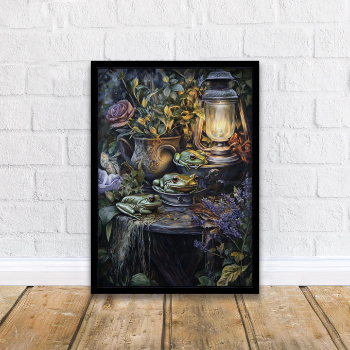 Tree Frogs Vintage Print: Thimble Sized, Cottagecore Decor
