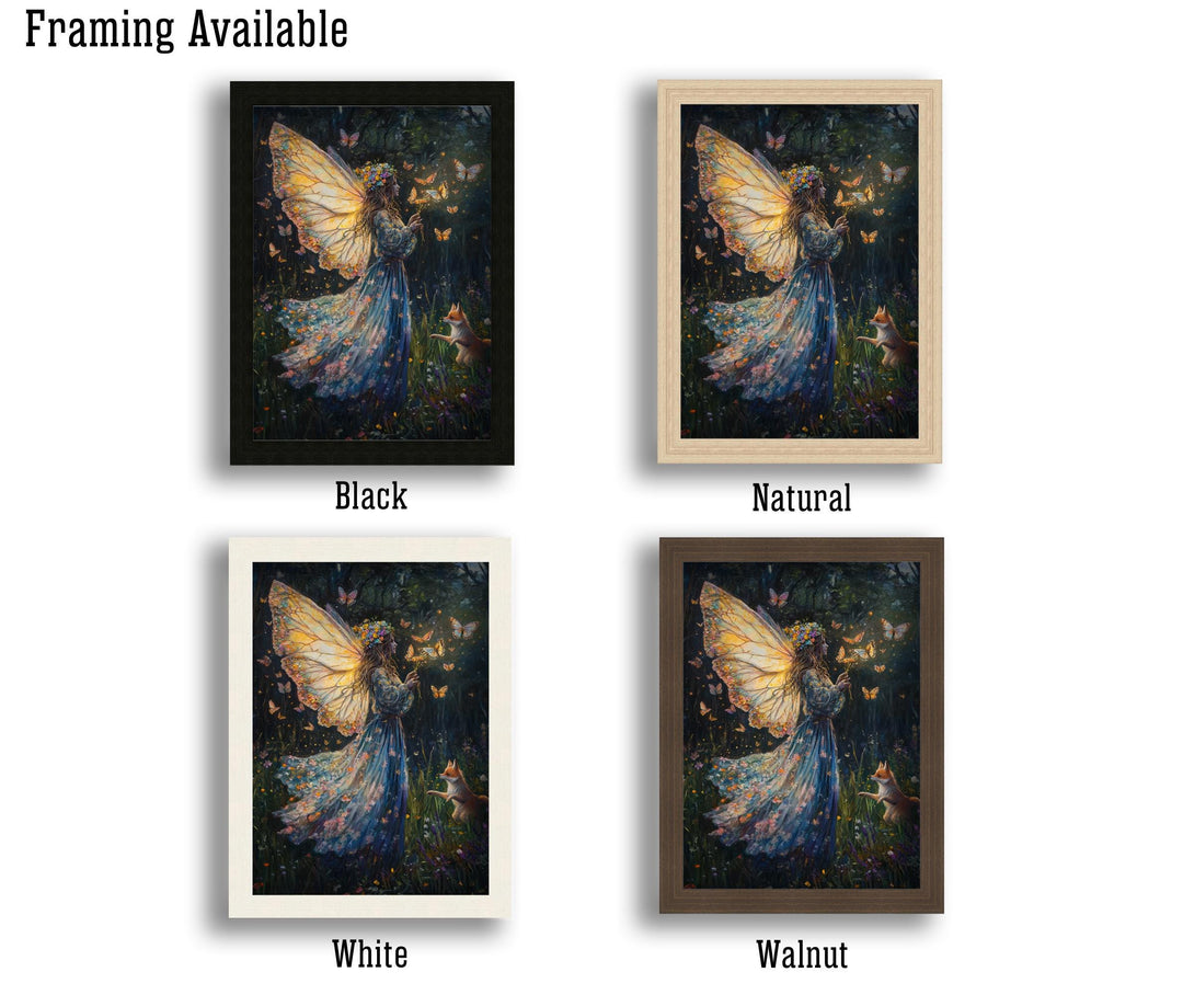 Butterfly Witch Print: Vintage Cottagecore, Dark Academia Wall Art