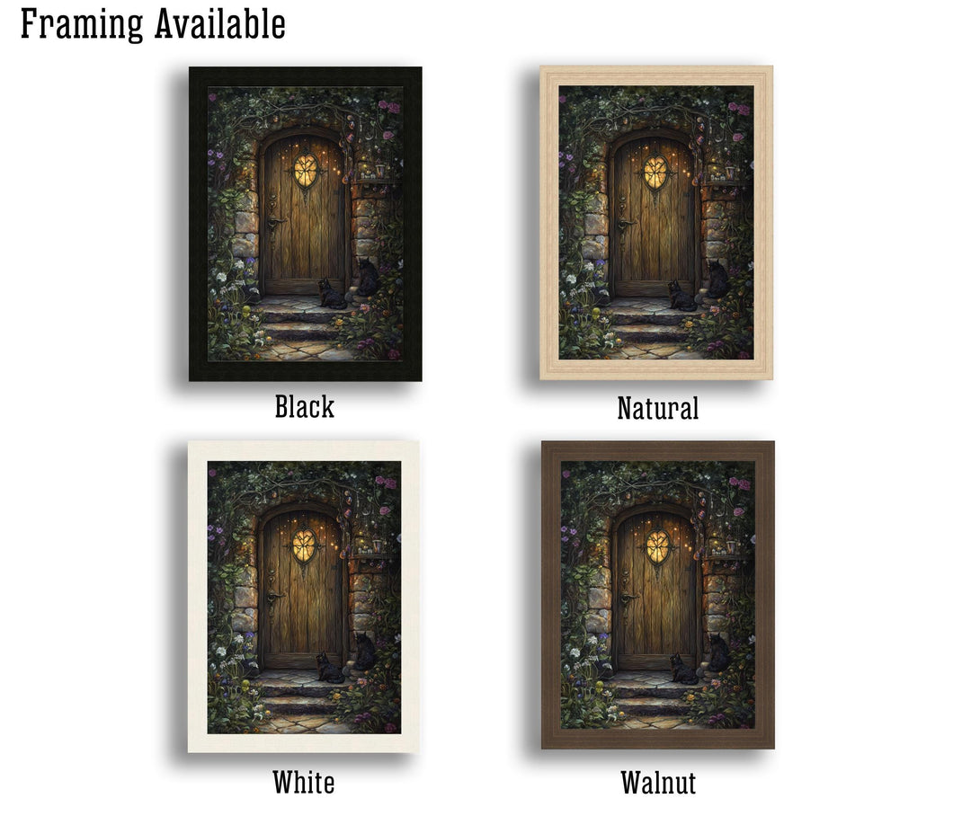 Secret Spell Door Print | Vintage Cottagecore Magical Illustration