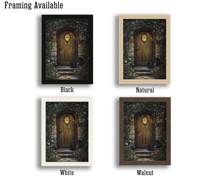 Secret Spell Door Print | Vintage Cottagecore Magical Illustration