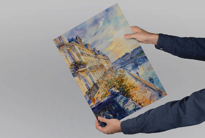 Bordeaux Watercolor Poster Bordeaux Travel Print France Wall Art Bordeaux Decor Wine City Scene Riverfront Landscape French View Print